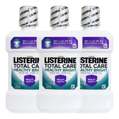존슨앤존슨 리스테린 토탈케어 헬씨브라이트 250ml (3개)