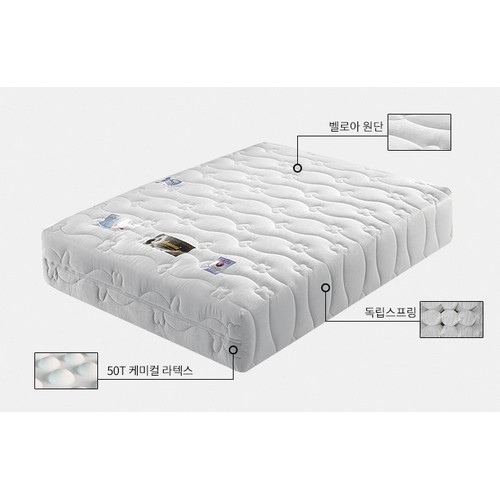 나무뜰 힐링 편백 평상형 원목 침대 SS (라텍스탑독립)_이미지
