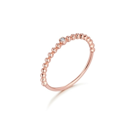 스타일러스 골든듀AMC 씬벨D3 14K금 핑크골드 다이아몬드 데일리 반지 a-212000038 215