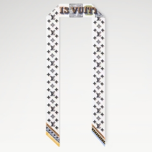 다미에그램 BB 방도 블랙 실크 스카프 M96785