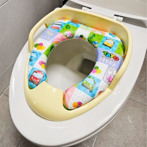 유아용 손잡이 변기커버 옐로우