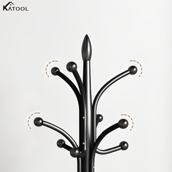 KATOOL 튼튼한 스탠드 고정식 철제 스탠드 옷걸이_이미지