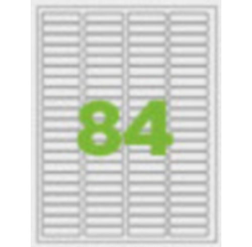 유니 화이트 라벨 A4 84칸 (4x21) [100매]