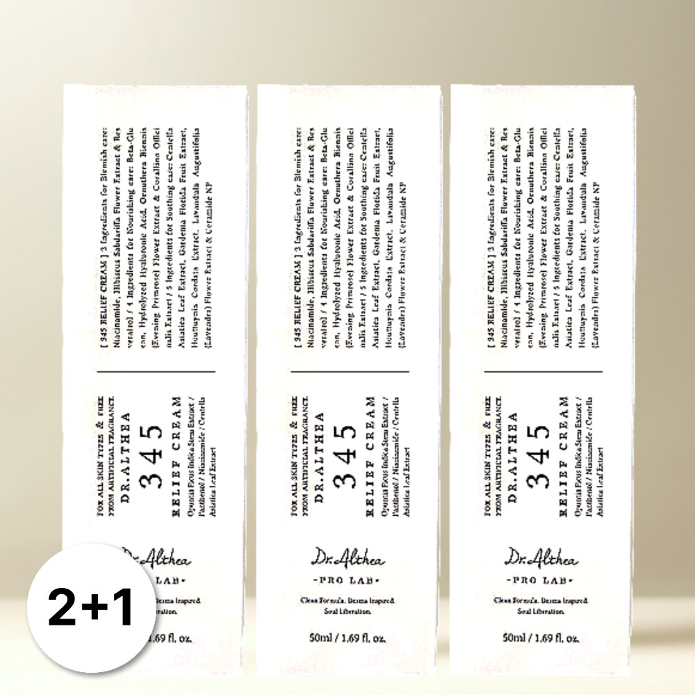 닥터엘시아 345 릴리프 프로랩 수분 진정 크림 50ml (3개)