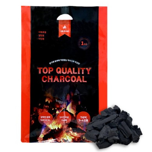 라이프그린 프리미엄 커피나무 비장탄 1kg_이미지