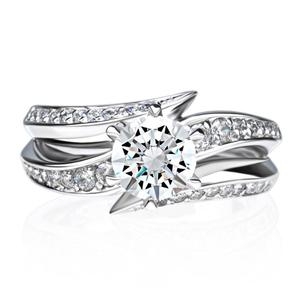 하나다이아몬드 1캐럿 랩다이아몬드 14k 18k 웨딩 예물 결혼 반지 에스더 HNDR1C11