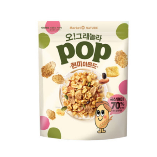 오리온 마켓오 오! 그래놀라팝 현미아몬드 340g (6개)_이미지