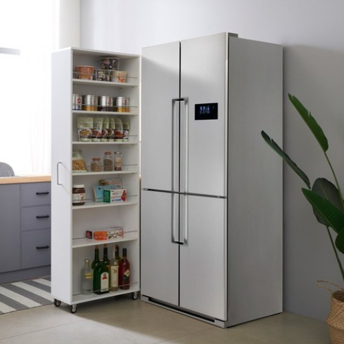 해피아이  컨실 슬라이딩 냉장고 틈새 수납장 대형 240