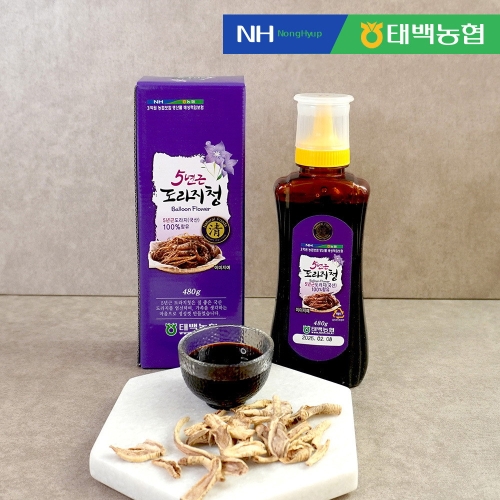 더조은푸드 태백농협 깊고 진한 5년근 도라지청 480g 3병