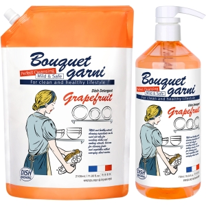 부케가르니 에코 1종 주방세제 자몽향 본품 750ml + 리필 2.1L