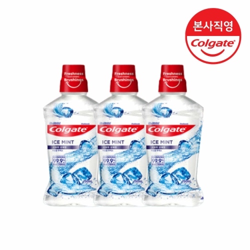 콜게이트 마우스워시 아이스민트 750ml (3개)_이미지