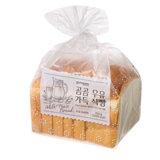 쿠팡 곰곰 우유 가득 식빵 350g (1개)