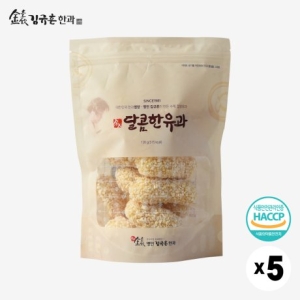 김규흔 한과 달콤한 조청 유과 120g 5봉지