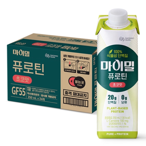  마이밀 식물성 단백질 퓨로틴 초코맛 250ml [24개]