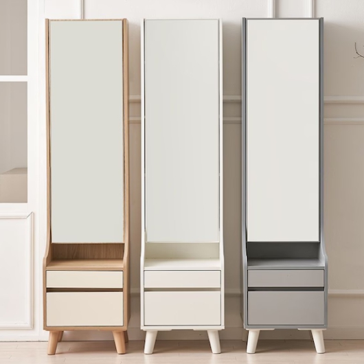 파로마 이프 엘사 전신거울 틈새 수납 화장대 400_이미지