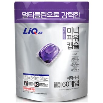 <b>리큐</b> 진한겔 멀티클린 미니파워캡슐 60개입