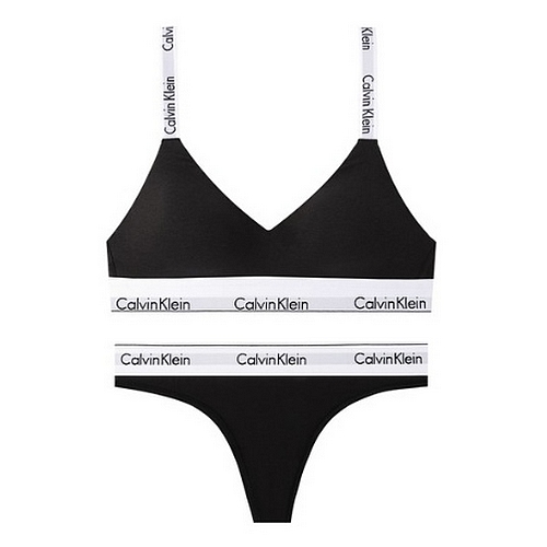 캘빈클라인 캘빈클라인언더웨어 브라렛 티팬티 세트 QF7059-F3786D-001 (1세트)