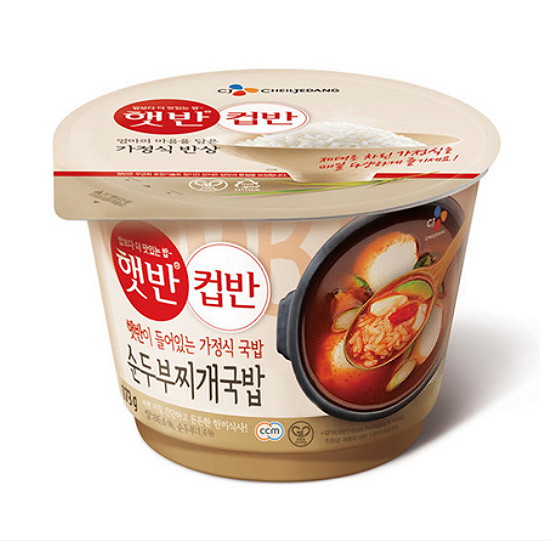 CJ제일제당 햇반 컵반 순두부찌개국밥 173g (6개)_이미지
