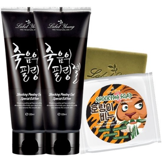 라벨영 쇼킹 죽음의 필링젤+호랑이 비누 3종 세트A_이미지