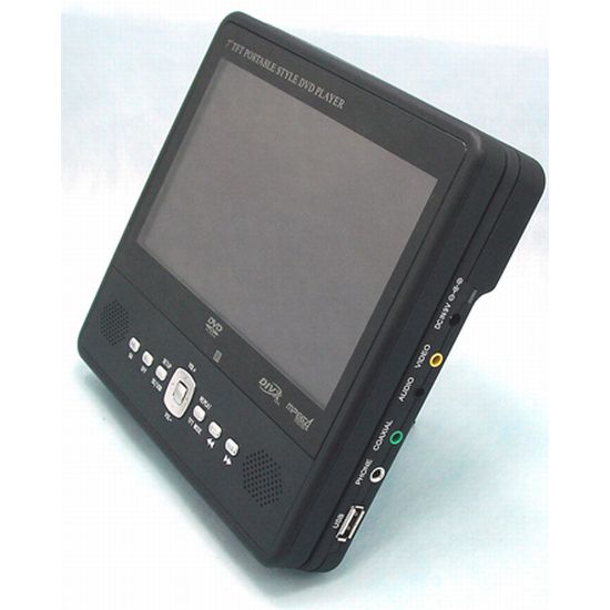 ReXCOS DP7-Blackangle(블랙앵글) 7인치 휴대용DVD 플레이어 (정품)_이미지