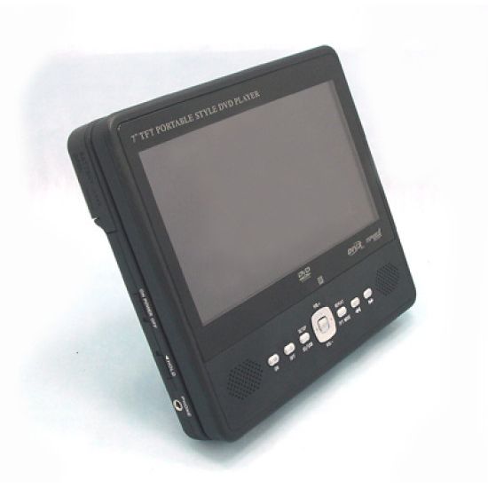 ReXCOS DP7-Blackangle(블랙앵글) 7인치 휴대용DVD 플레이어 (정품)_이미지