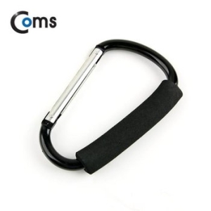 라이트컴 Coms 카라비너 D형 스틸 특대형 손잡이 16cm Black