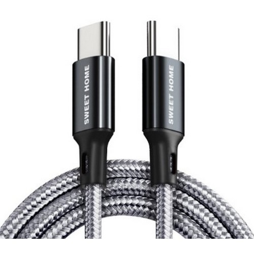 스윗홈 PD C to C타입 25W 메탈 패브릭 케이블 HOME-MCTOC-15