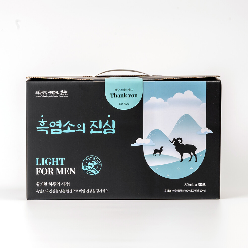 대길 흑염소의 진심 흑심라이트 남성용 80ml 30포