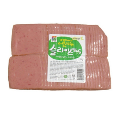 대상 청정원 슬라이스햄S 1kg (1개)_이미지