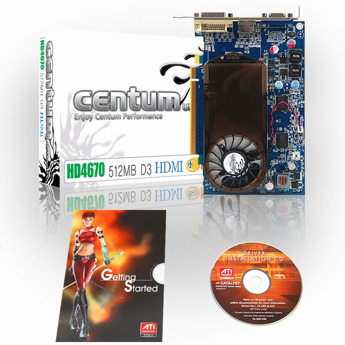 유니텍전자 라데온 HD 4670 CENTUM HDMI D3 512MB_이미지