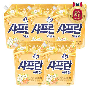 LG생활건강 샤프란 아로마 소프트 코튼 리필 2.1L (5개)