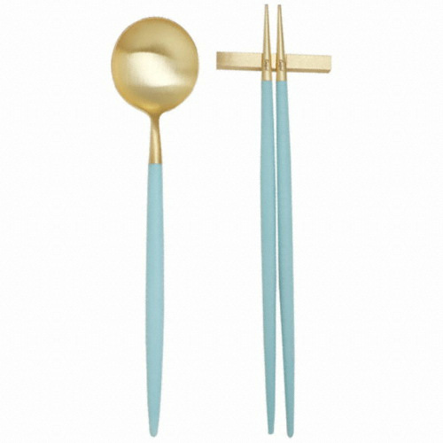 큐티폴 고아 디너 한식 1인세트 수저/젓가락세트_이미지