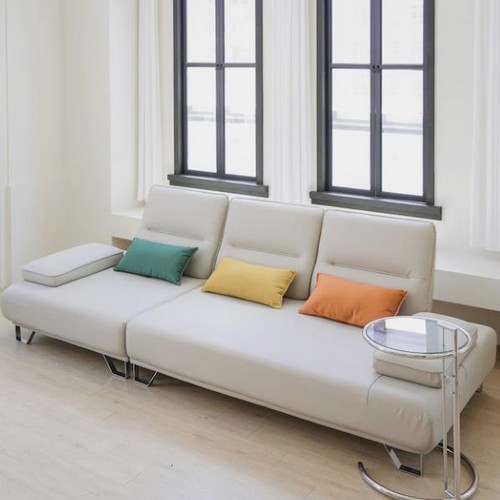 바라하우스 기브온 기능성 실리콘 비건 가죽 소파 4인용_이미지