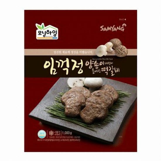 삼양식품 임꺽정 양송이 버섯이 들어간 떡갈비 1kg (3개)_이미지