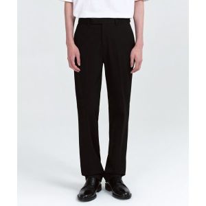 무신사 무신사 스탠다드 세미 와이드 히든 밴딩 슬랙스 MIPS0003 (BK, 블랙)