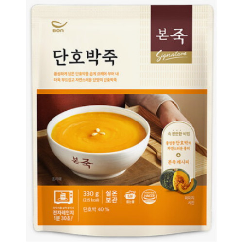 본아이에프 본죽 아침엔 본죽 단호박죽 330g (10개)_이미지