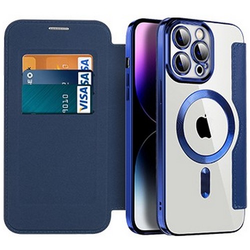 수나르 갤럭시S23 FE 맥세이프 클리어백 가죽 플립커버 케이스_이미지