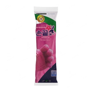 마미손 손끝에별 고무장갑 (대) 핑크 [1켤레]
