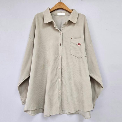 아이우먼 코듀로이포켓라벨남방 LYT528M510 빅사이즈_이미지