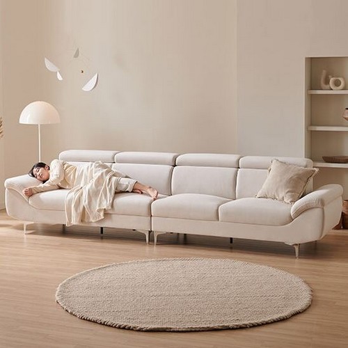 삼익가구 허그 헤드틸팅 아쿠아텍스 패브릭 소파 6인용 (스툴별도)_이미지