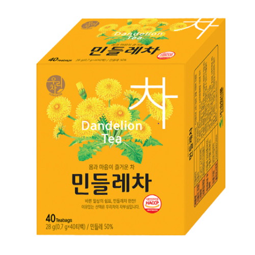 송원식품 우리차 민들레차 40T이미지입니다. 누르면 해당 게시물로 새창이동합니다.