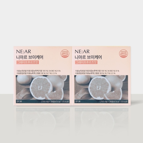 비오팜 니아르 브이케어 그레이프후르츠맛 1700mg 28정 (2개)