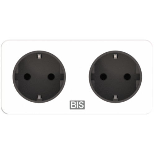 빌콘 2구 미니스퀘어 매입콘센트 BBM21 (크림화이트)