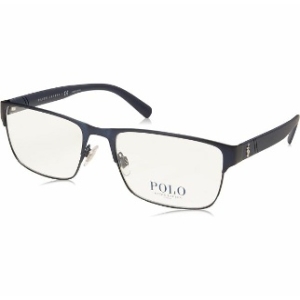 폴로랄프로렌 폴로 PH1175 사각 무도수 안경 안경테 무광 네이비 블루 Demo 렌즈 56 mm 폴로