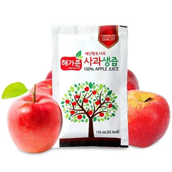 아이파머스영농조합법인 해가준 예산황토사과 사과생즙 110ml 50포 (1개)_이미지