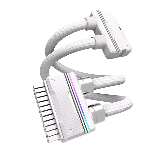 EZDIY-FAB UNIFAS ARGB ATX 24핀 연장 케이블 (화이트)_이미지