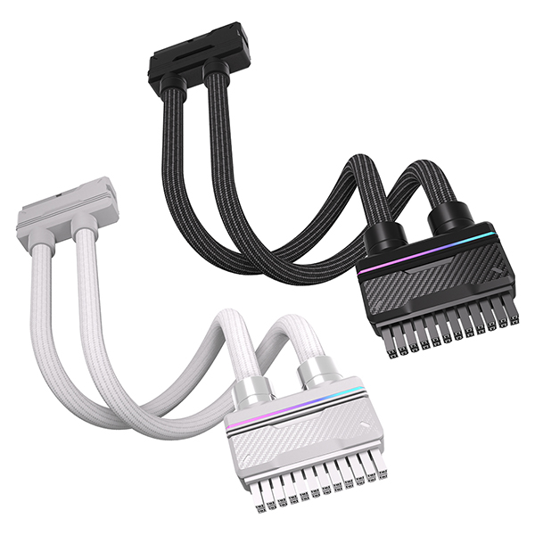 EZDIY-FAB UNIFAS ARGB ATX 24핀 연장 케이블 (화이트)