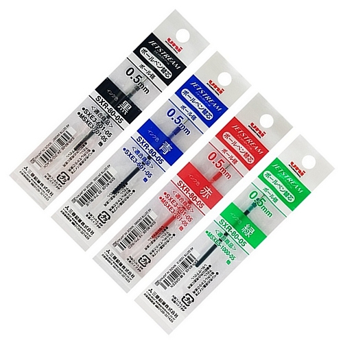 미쓰비시 유니 제트스트림 SXR 80 05 멀티펜 리필심 0.5mm (1개)_이미지