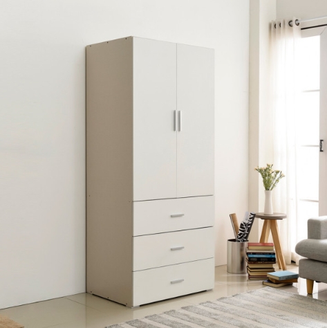 아이브 비트 3단서랍 행거형 옷장 800