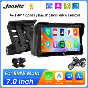BMW 5/7 R1200GS ADV S1000XR 오토바이 GPS 네비게이션 무선 CarPlay 안드로이드 자동 방수 BT 모니터_이미지